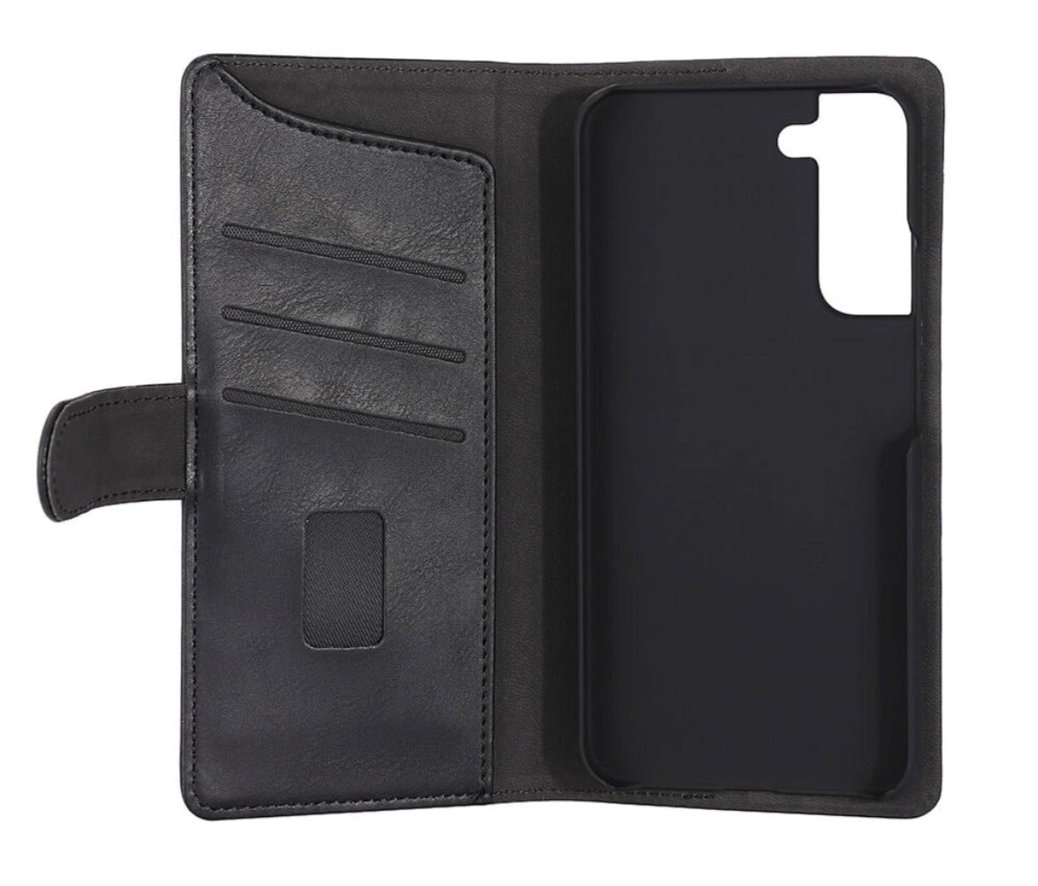 Samsung Galaxy S22+ (Plus) Gear Wallet - Flippdeksel i Skinn med Lommebok - Svart