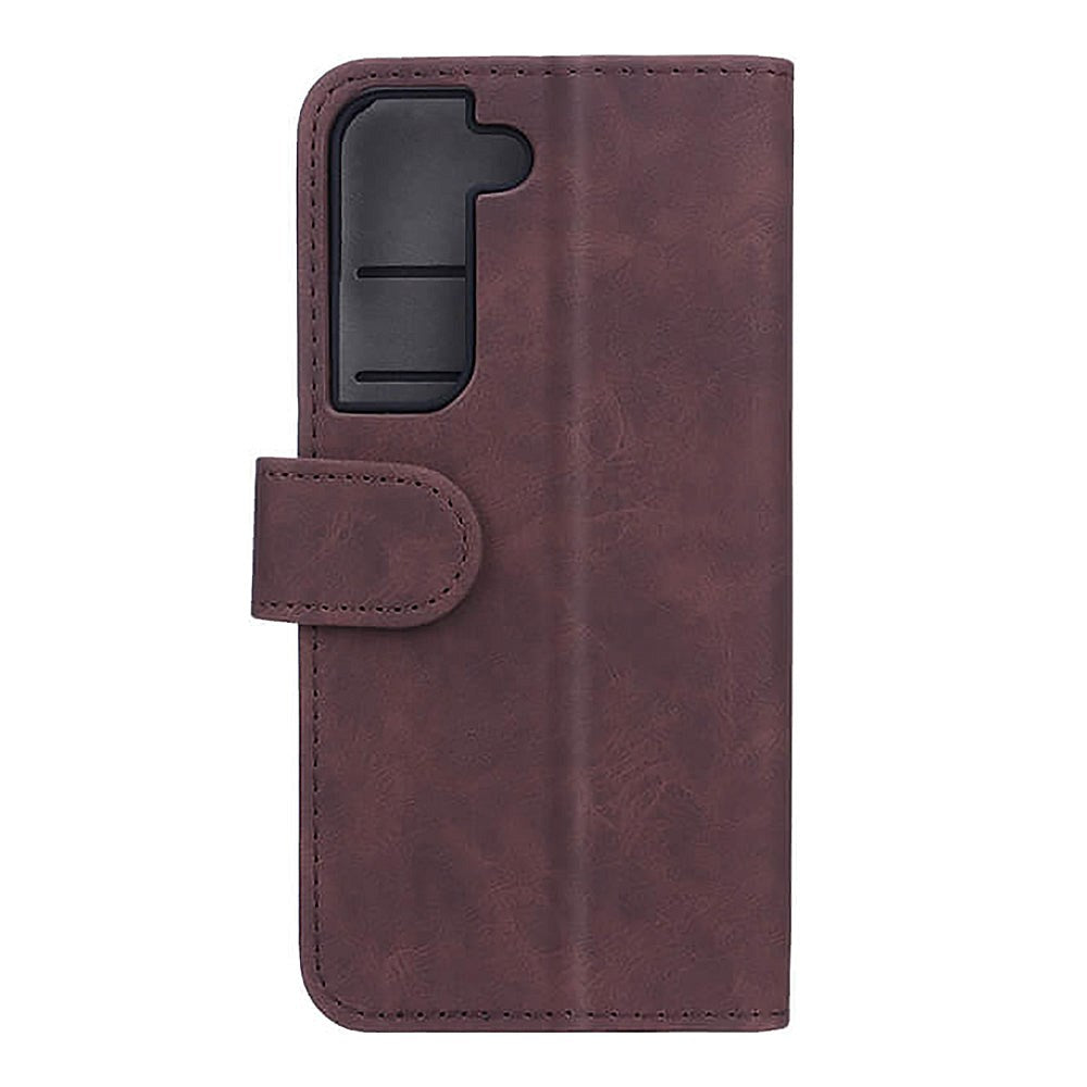 Samsung Galaxy S22 Gear Wallet - Flippdeksel i Skinn med Lommebok - Brun