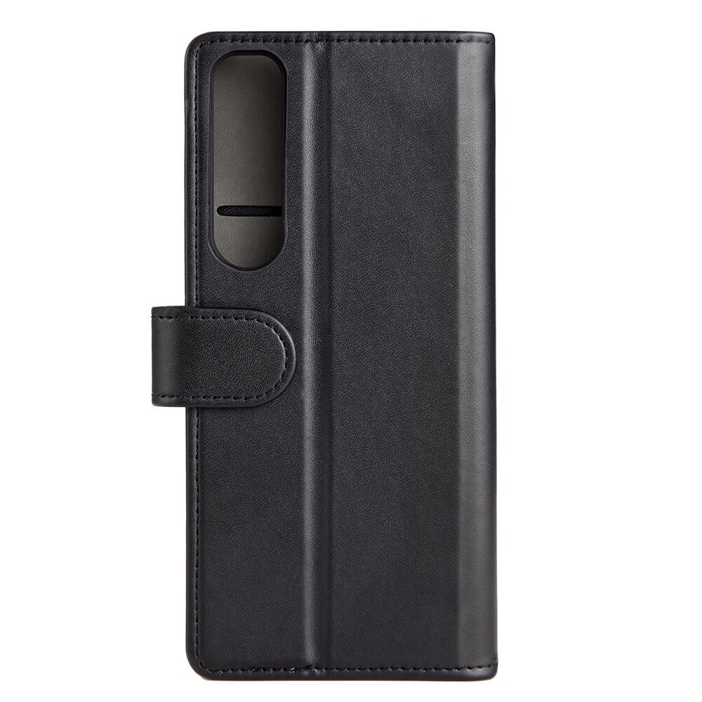 Sony Xperia 1 III GEAR Leather Wallet Deksel - Svart