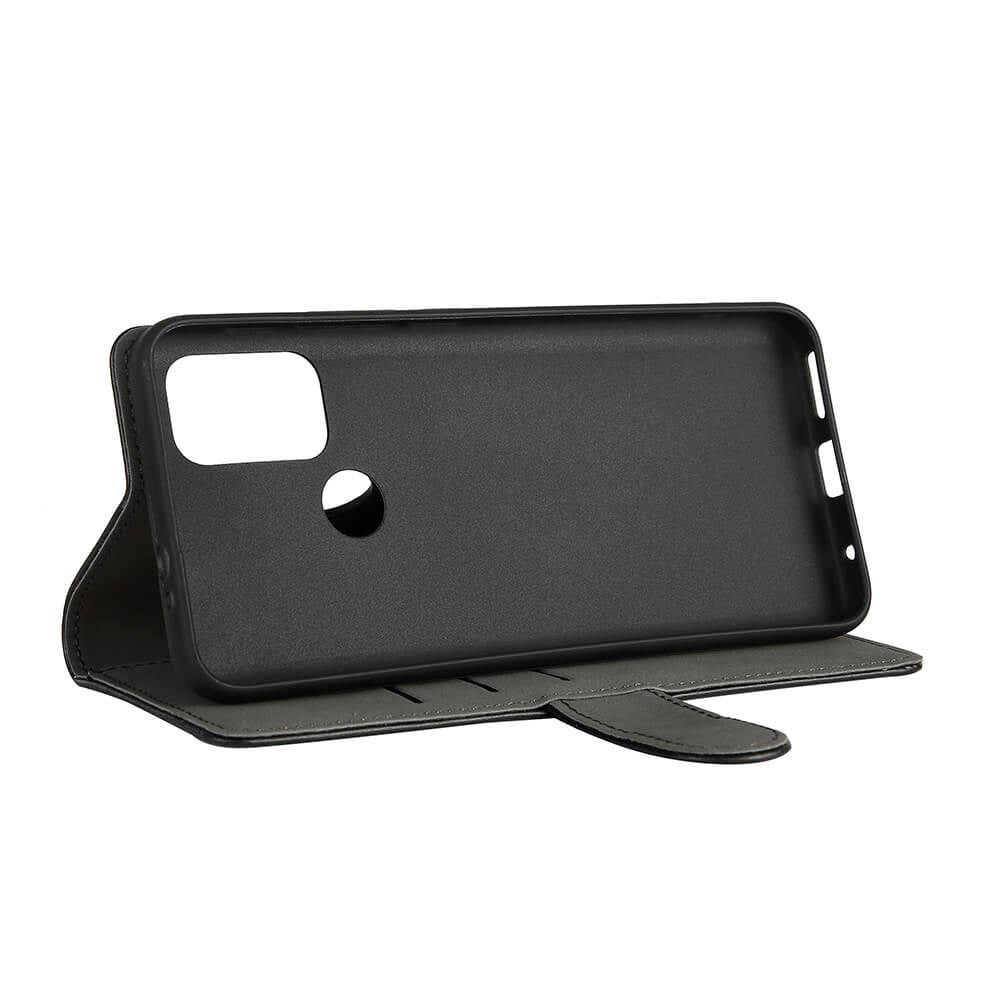 GEAR Motorola Moto G10 / G20 / G30 Wallet Imitert Skinndeksel Med Lommebok - Svart
