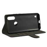 GEAR Motorola Moto E6s (2020) / E6i Wallet PU Skinndeksel m. Lommebok Sort