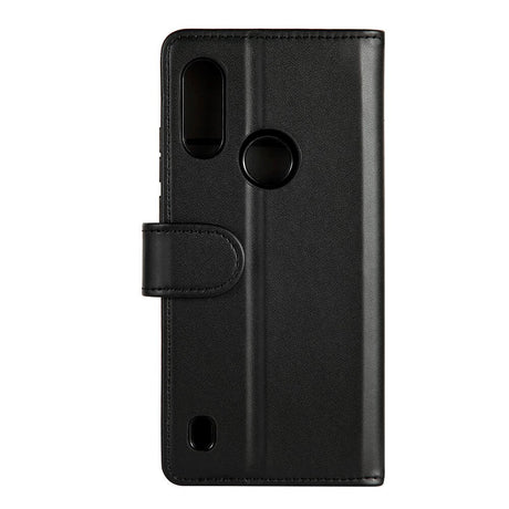 GEAR Motorola Moto E6s (2020) / E6i Wallet PU Skinndeksel m. Lommebok Sort