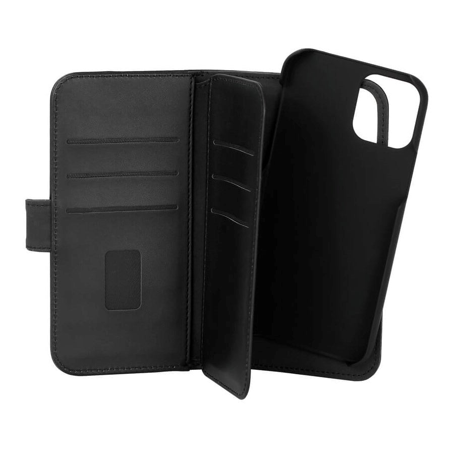 iPhone 12 / 12 Pro Gear Wallet 2in1 Magnetisk Deksel Lommebok med 7 Kortlommer - Svart