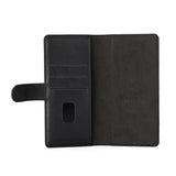 GEAR Wallet Universal Skinndeksel med Lommebok & Magnet Svart - (Maks. Mobil: 160 x 72 x 10 mm) Ikke utskjæring til kamera