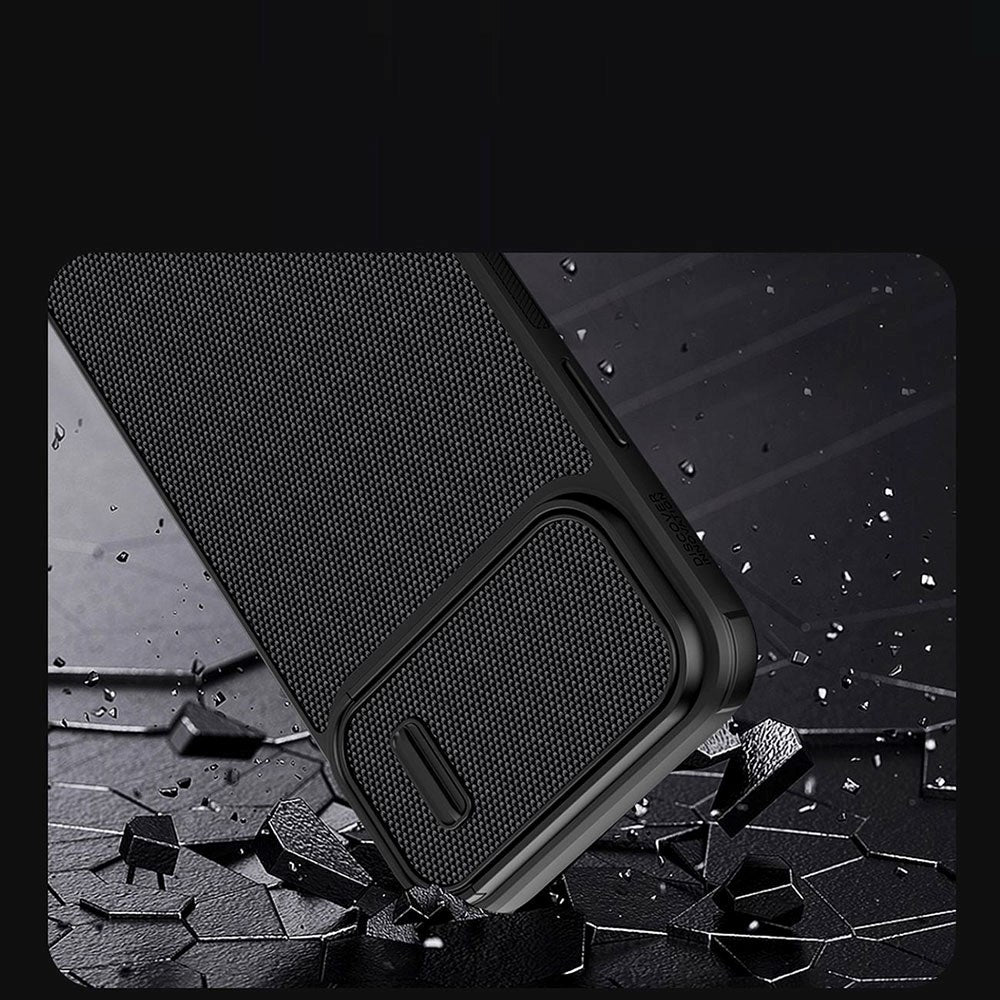 iPhone 14 Pro Max Nillkin Textured S Camshield Deksel - Svart