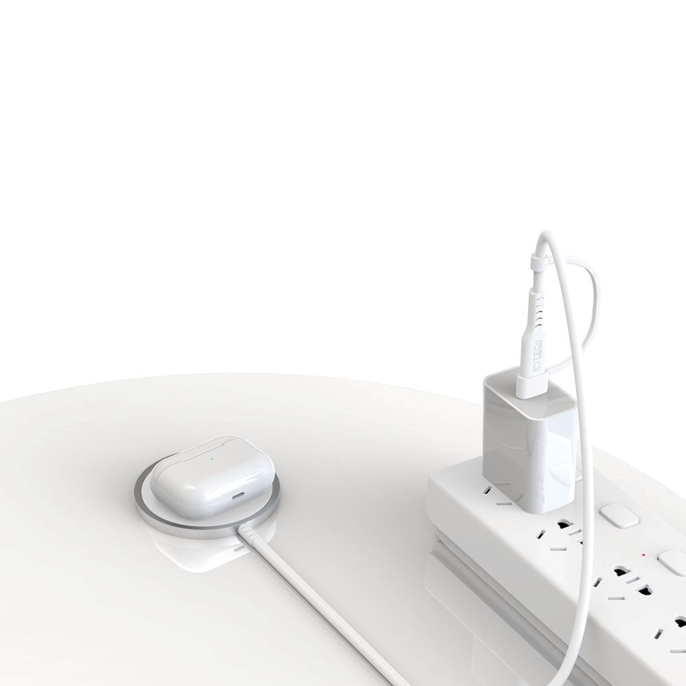 Tech-Protect QI15W-A26 Trådløs Lader - MagSafe-kompatibel - Hvit