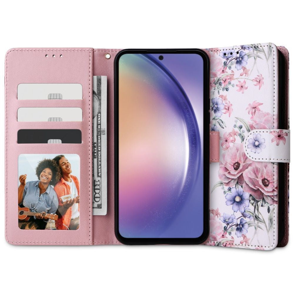 Xiaomi Poco C65 / Redmi 13C Tech-Protect Flip Wallet med Lommebok - Blossom Flower