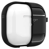 Spigen Rugged Armor Apple Airpods (3. gen.) Ladedeksel med karabinkrok - Svart