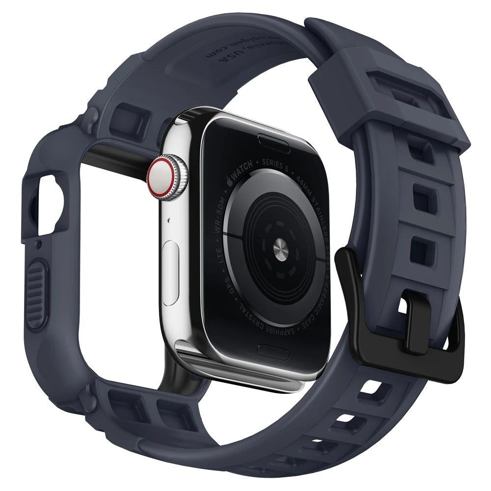 Apple Watch (44/SE/45) Spigen Rugged Armor Pro Deksel - Mørkegrå