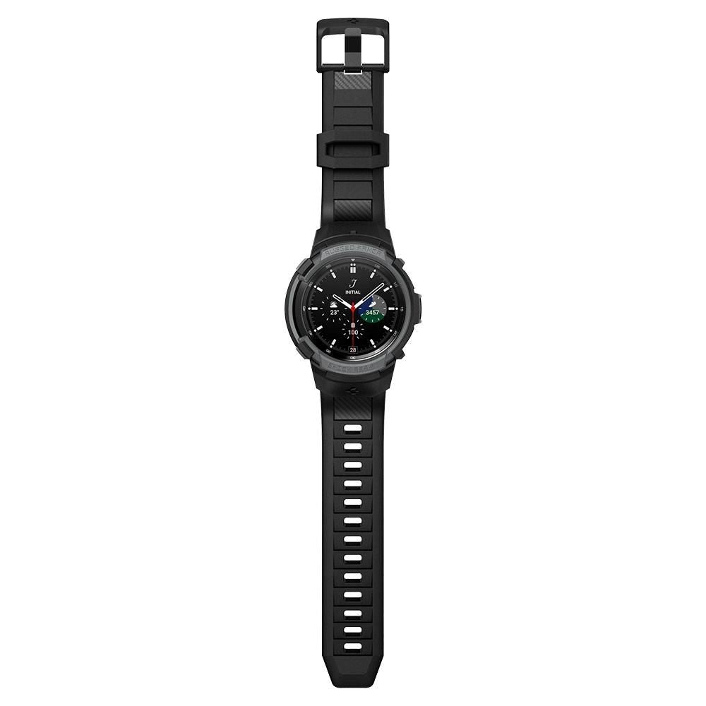 Samsung Galaxy Watch 4 Classic (46mm) SPIGEN Rugged Armor Pro Deksel - TPU Deksel inkl. Stropp - Koksgrå