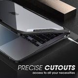 MacBook Air 15 M2/M3 (2023-2024) Supcase Unicorn Beetle Deksel - Gjennomsiktig / Svart