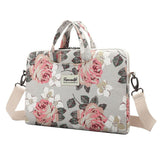 Canvaslife Briefcase Veske Til MacBook / PC 15-16" - White Rose