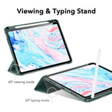 iPad Air (2022 / 2020) / Air 11" (2024) ESR Rebound Deksel Med Apple Pencil Holder - Svart