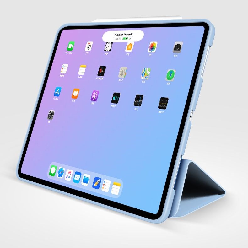 iPad Air (2022/2020) Tech-Protect Smartcase Deksel Tri-fold & Apple Pencil Holder - Svart