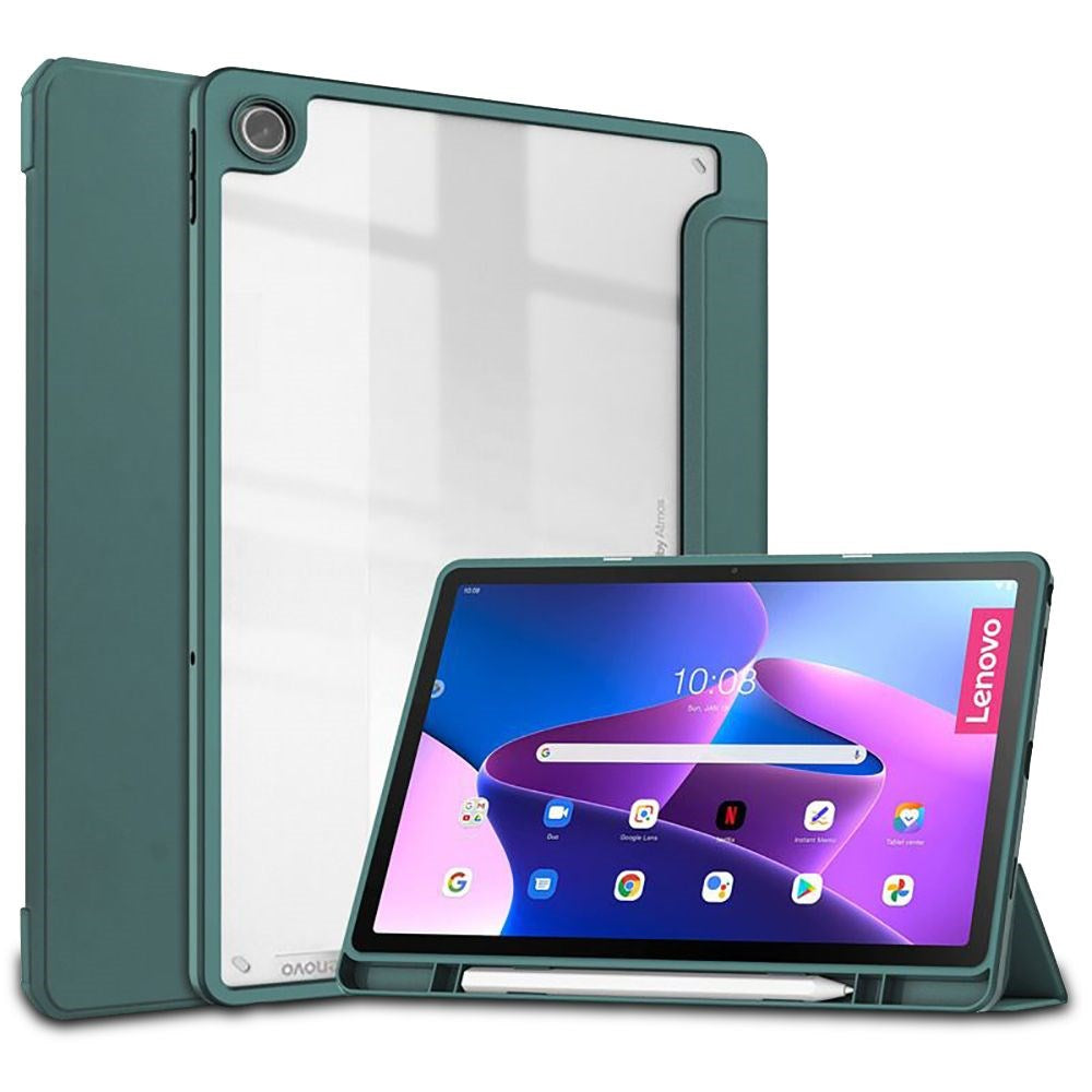 Lenovo Tab M10 Plus (3. Gen) 10.6" (TB-125F/128F) Tech-Protect SC Hybrid Tri-fold Deksel - Grønn