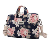 Canvaslife Briefcase Veske Til MacBook / PC 15-16" - Navy Rose