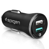 Spigen F27QC Billader 2x USB-A 12W m. QC 3.0 - Svart