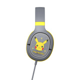 Over-Ear Gaming Headset Pro G1 Med Avtakbar Mikrofon - Pokémon Pikacu - Grå / Gul