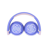 KPDH Trådløse Hodetelefoner for Barn – On-Ear – Huntrix Symbol / Lilla
