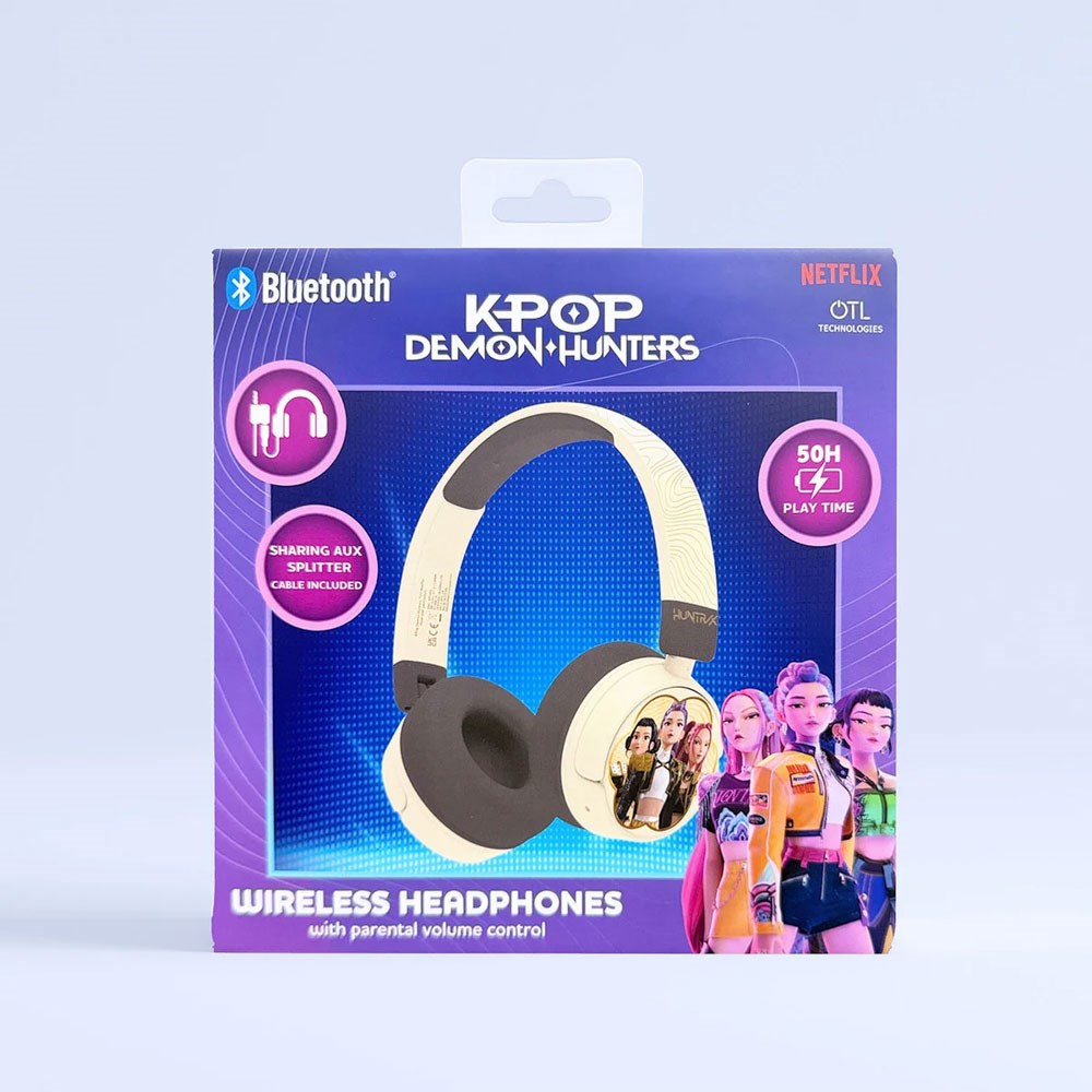 KPDH Trådløse Hodetelefoner for Barn – On-Ear – Huntrix / Beige