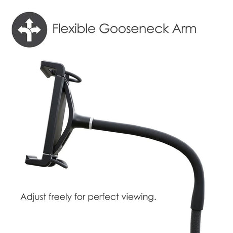 Desire2 Gooseneck Nettbrettholder for Bord - Formbar - Svart