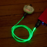 Harry Potter Light Up USB-A til USB-C Kabel 1,2 Meter - Svart / Grønn