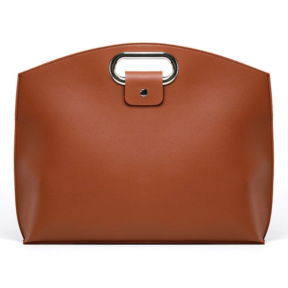 Kunstskinn MacBook / Laptop 13-14" Veske - 32 x 37.5 cm - Brun