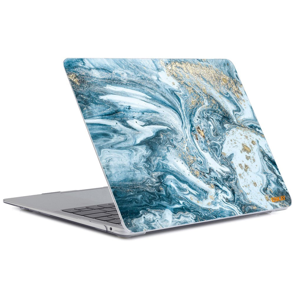 MacBook Air 13 (2020) ENKAY Hard Plast Case - Marmor - Blå