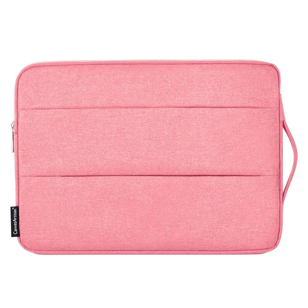 CanvasArtisan Sleeve med Håndtak for Bærbar PC / Macbook 15" - (39 x 28 x 2 cm) - Rosa