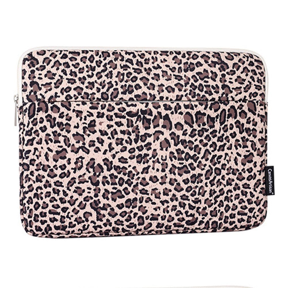 CanvasArtisan Sleeve med Leopardmønster for Bærbar PC / Macbook 15" - (39 x 28 x 2 cm) - Gul Leopard