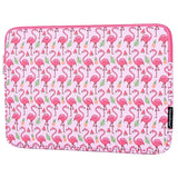 CanvasArtisan Skinn Sleeve med Flamingo Motiv for Bærbar PC / Macbook 14" - (37 x 26.5 x 2 cm) - Rosa