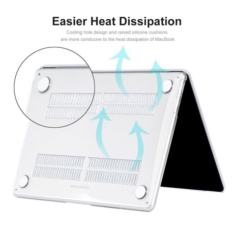 MacBook Air 13 M2/M3 (2022-2024) - Enkay - Hardplastdeksel - Krystallgjennomsiktig