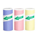 Termisk Fotopapir - Selvklebende - 57 x 25 mm - 3 stk - Lilla / Rosa / Gul