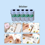 Selvklebende Termisk Fotopapir - 57 x 25 mm - 5 stk - Hvit