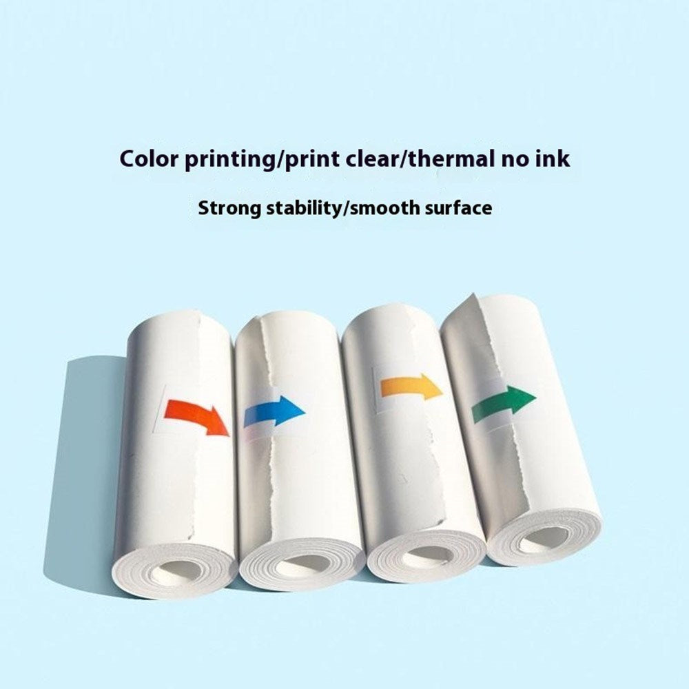 Termisk Fotopapir til Barne Kamera - 57 x 25 mm - 4 stk - Rød / Oransje / Blå / Grønn