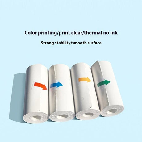 Termisk Fotopapir til Barne Kamera - 57 x 25 mm - 4 stk - Rød / Oransje / Blå / Grønn
