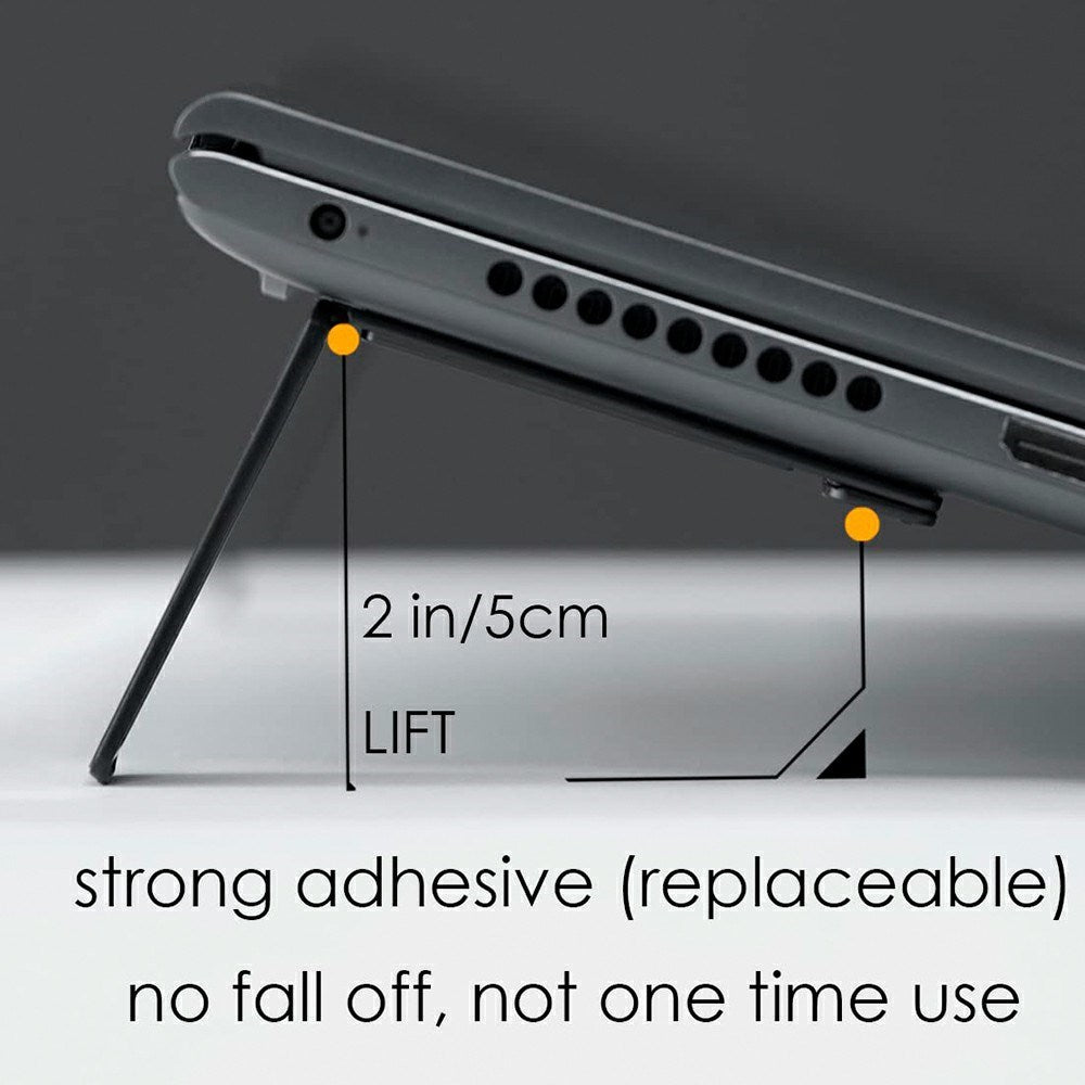 AULUMU Laptopstativ - 2 stk - Svart