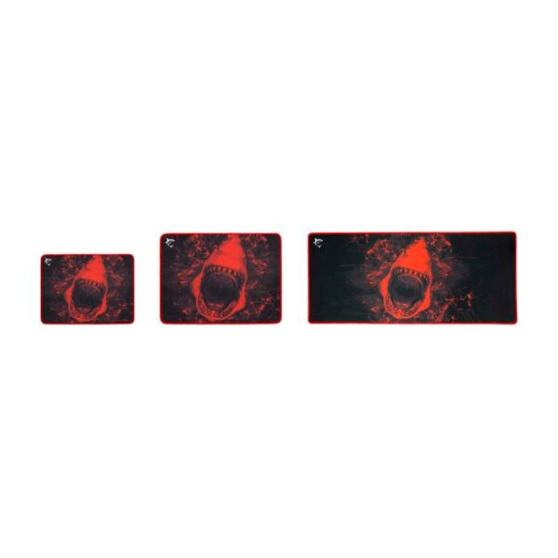 White Shark SKYWALKER L Gaming Musematte - 400 x 300 mm - Svart / Rød