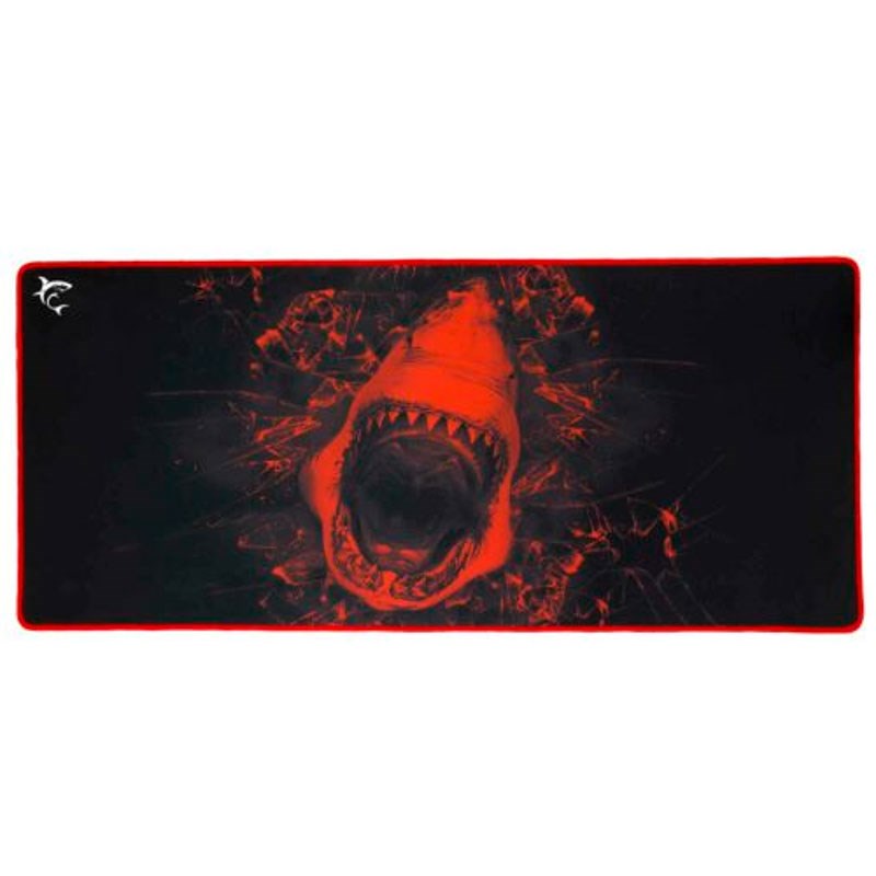 White Shark SKYWALKER XL Gaming Musematte - 800 x 350 mm - Svart / Rød