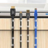 CableCreation Dobbeltklebende Kabelholder - Large - 50 stk - Gjennomsiktig