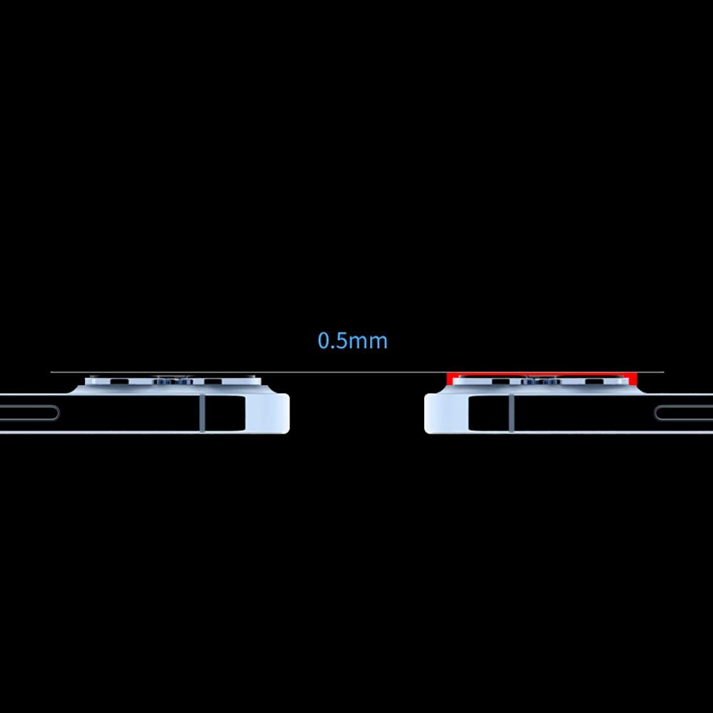 iPhone 13 / 13 Mini HOFI Metallplate for Kameralinser - Svart