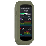 EIDERWOOD Garmin Edge 1050 Silikon Sykkel Computer Deksel - Mørk Grønn