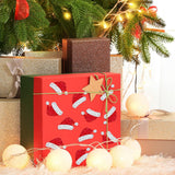 Rull med 500 Klistremerker m. Jule Design – Nisselue / Glitter