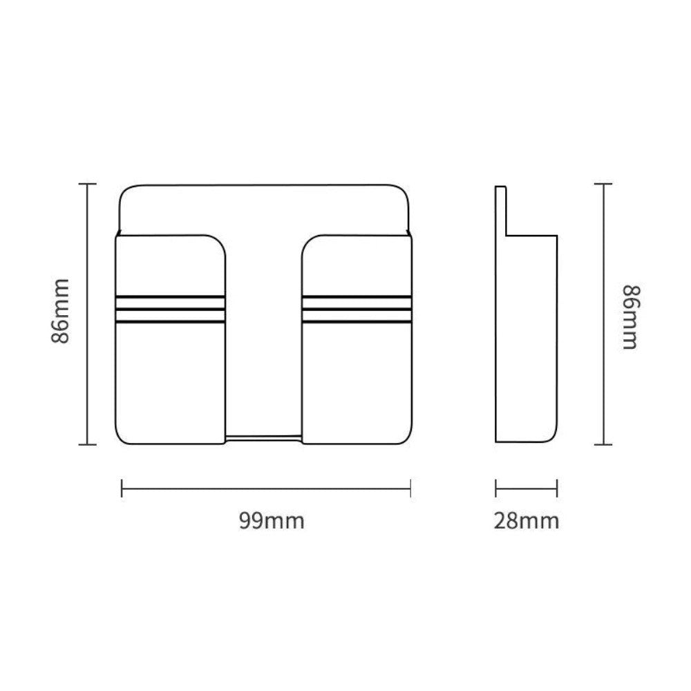 Smart Mobilholder til Væg (9,9 x 2,5cm) - Hvit