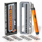 Elektronisk Skrutrekkersett 32-i-1 med USB-C-Lading - Oransje