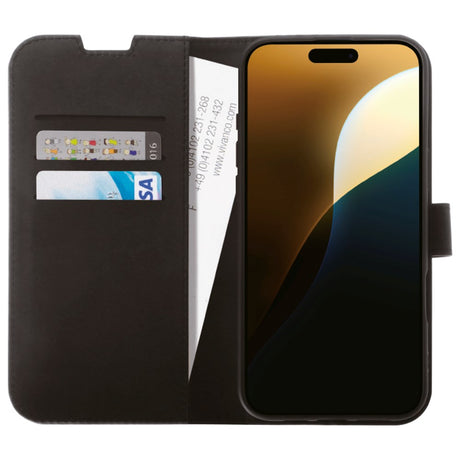 iPhone 16 Pro Max Vivanco Classic Wallet Kunstskinn Flipdeksel med Lommebok - Svart