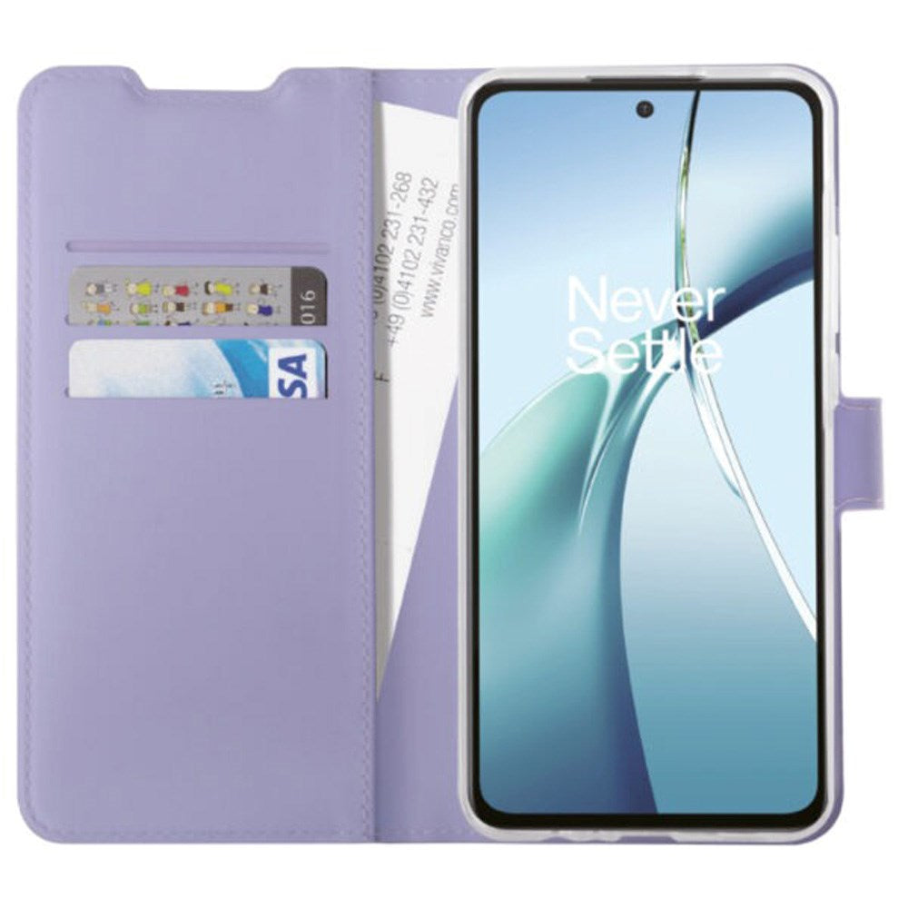 OnePlus Nord CE4 Lite - Vivanco Classic Wallet Flip Cover m. Lomme - Lilla