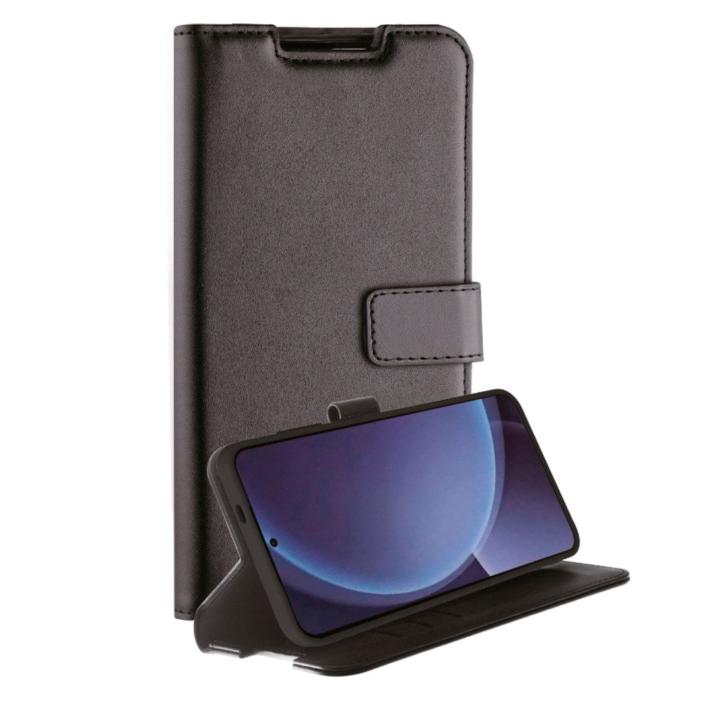 Samsung Galaxy S25+ (Plus) Vivanco Classic Wallet Kunstskinn Flipdeksel med Lommebok - Svart