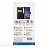 Samsung Galaxy S25+ (Plus) Vivanco Classic Wallet Kunstskinn Flipdeksel med Lommebok - Svart