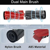 Støvsugerbørste til Roborock G20S Ultra / G30 / Saros 10 / Saros 10R Robotstøvsuger (Hovedbørste) – Rød + Svart